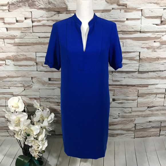 J.Crew Blue Mini Dress Sz 00 (G24) - Picture 3 of 8